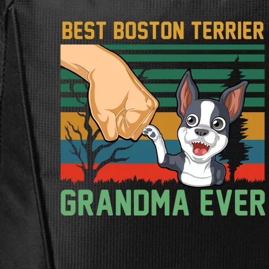 Best Boston Terrier Grandma Ever City Backpack