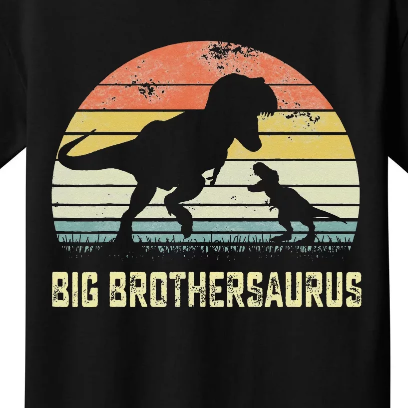 Big Brothersaurus T Rex Dinosaur Big Brother Saurus Family Kids T-Shirt