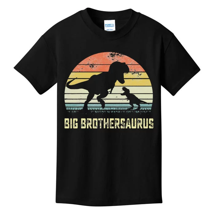 Big Brothersaurus T Rex Dinosaur Big Brother Saurus Family Kids T-Shirt