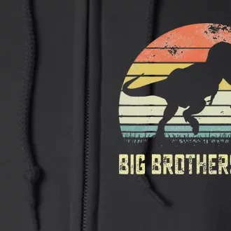 Big Brothersaurus T Rex Dinosaur Big Brother Saurus Family Full Zip Hoodie