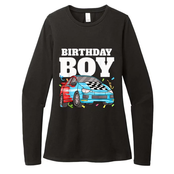 Birthday Boy Toddler Race Car Racing Car Driver Theme Womens CVC Long Sleeve Shirt