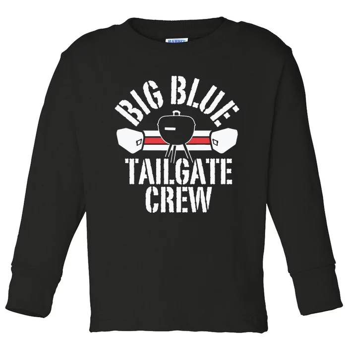 Big Blue Tailgate Crew Ny Giants Toddler Long Sleeve Shirt