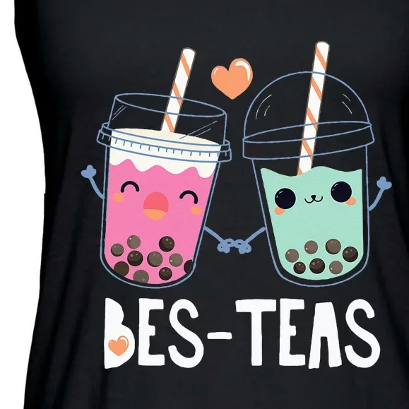 Bubble Boba Tea Bes Teas Ladies Essential Flowy Tank