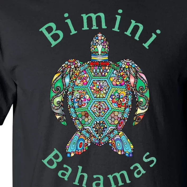 Bimini Bahamas Tribal Turtle Gift Tall T-Shirt