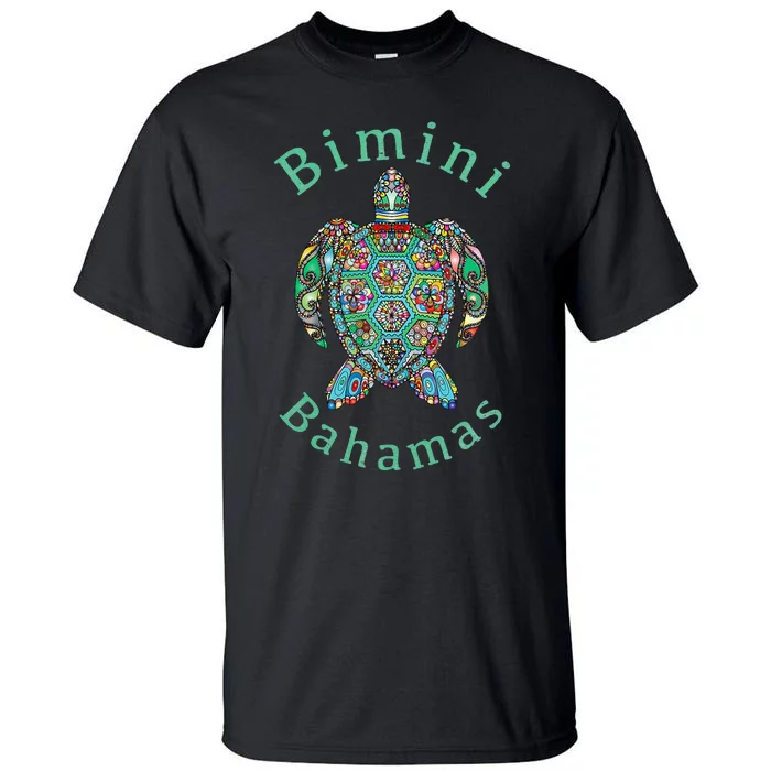 Bimini Bahamas Tribal Turtle Gift Tall T-Shirt