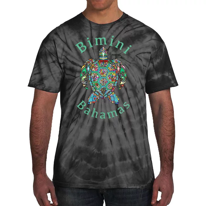 Bimini Bahamas Tribal Turtle Gift Tie-Dye T-Shirt