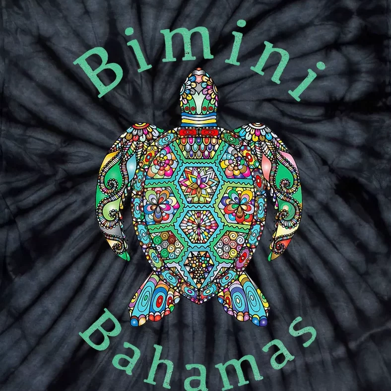 Bimini Bahamas Tribal Turtle Gift Tie-Dye T-Shirt