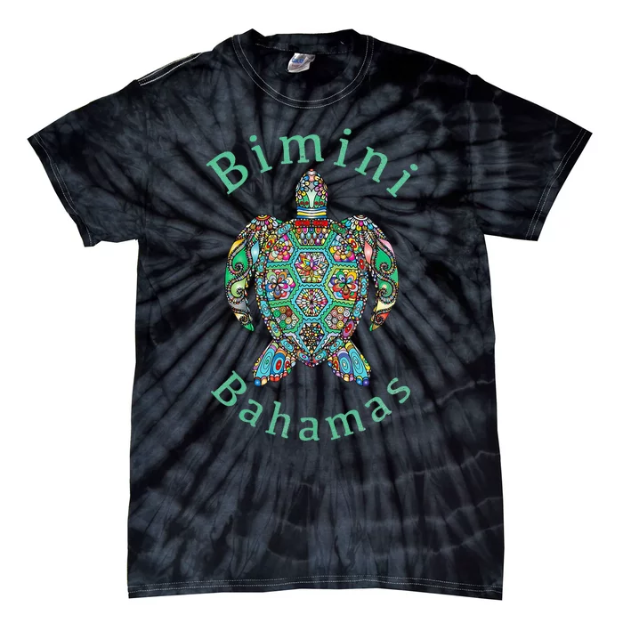 Bimini Bahamas Tribal Turtle Gift Tie-Dye T-Shirt