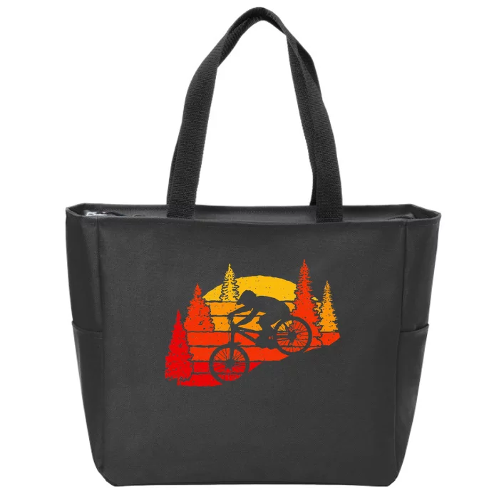 Bike Biker Tee Cyclis Mountain Biking Zip Tote Bag