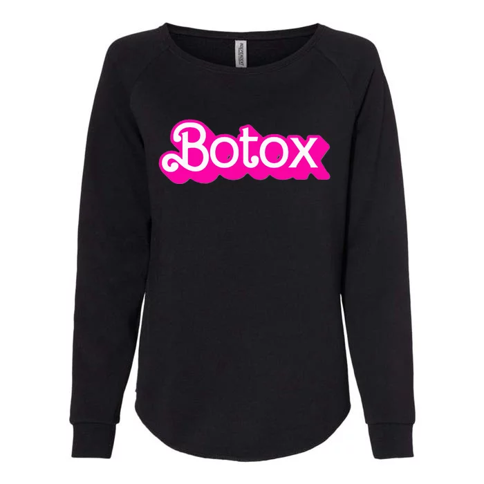 Botox Barb Trending But First Cute Fun Pink Botox Barb Womens California Wash Sweatshirt