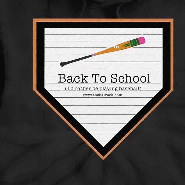 Baseball Back To School Tie Dye Hoodie