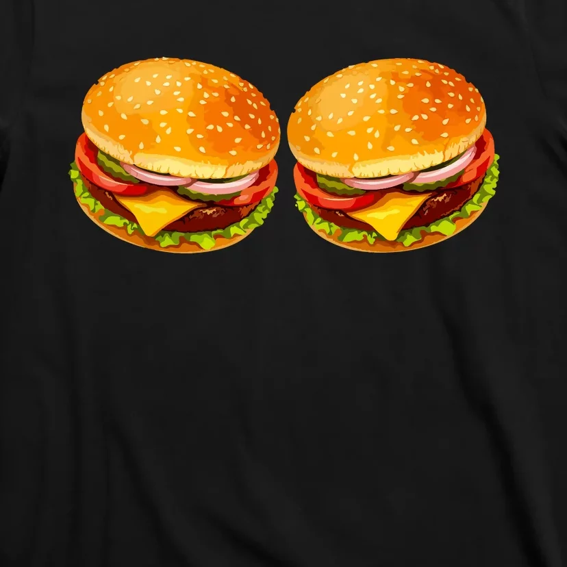 Big Boobs Two Big Hamburger Titty Boobie T-Shirt