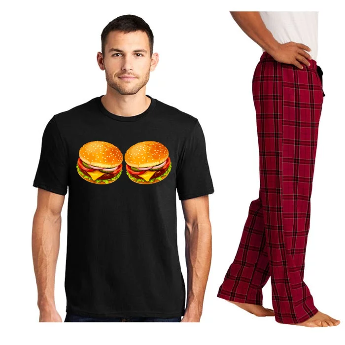 Big Boobs Two Big Hamburger Titty Boobie Pajama Set