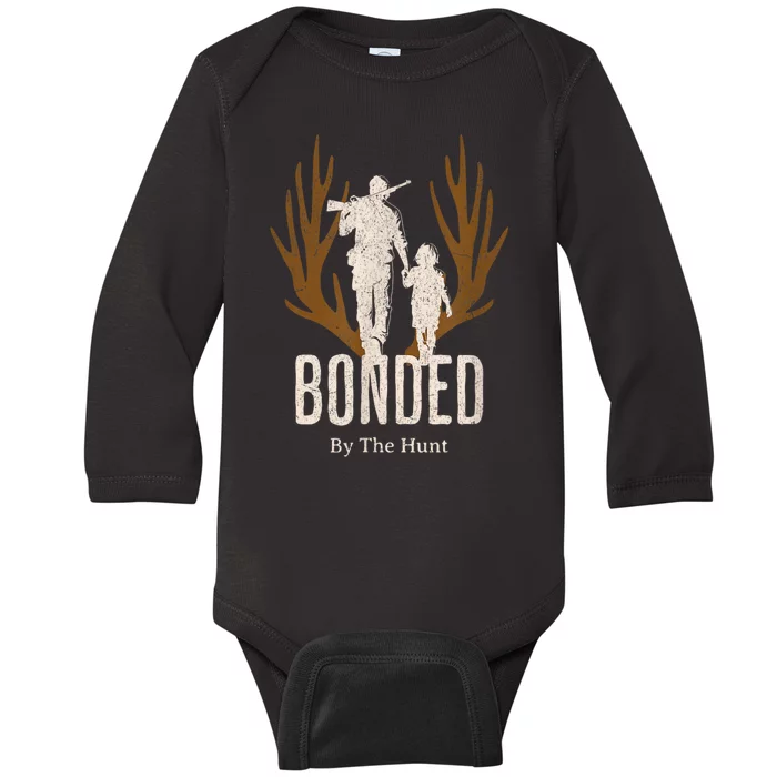 Bonded By The Hunt Father Son Hunting For Life Baby Long Sleeve Bodysuit