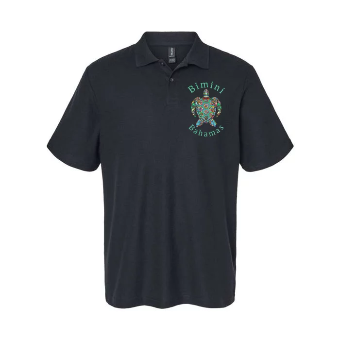 Bimini Bahamas Tribal Turtle Gift Softstyle Adult Sport Polo