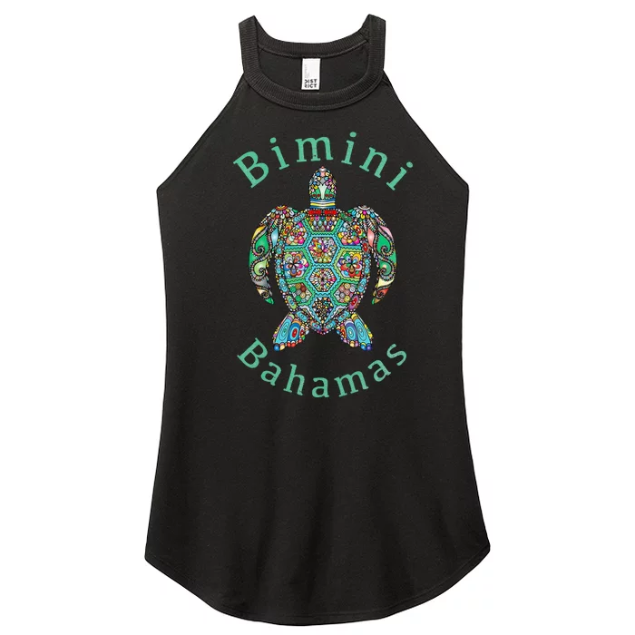 Bimini Bahamas Tribal Turtle Gift Women’s Perfect Tri Rocker Tank