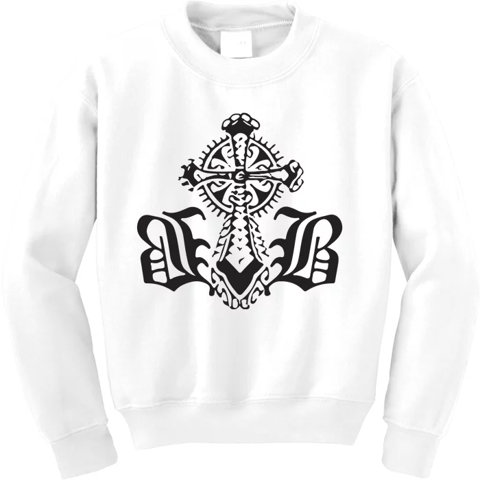 Bournedrip Bb Tribal Cross Kids Sweatshirt