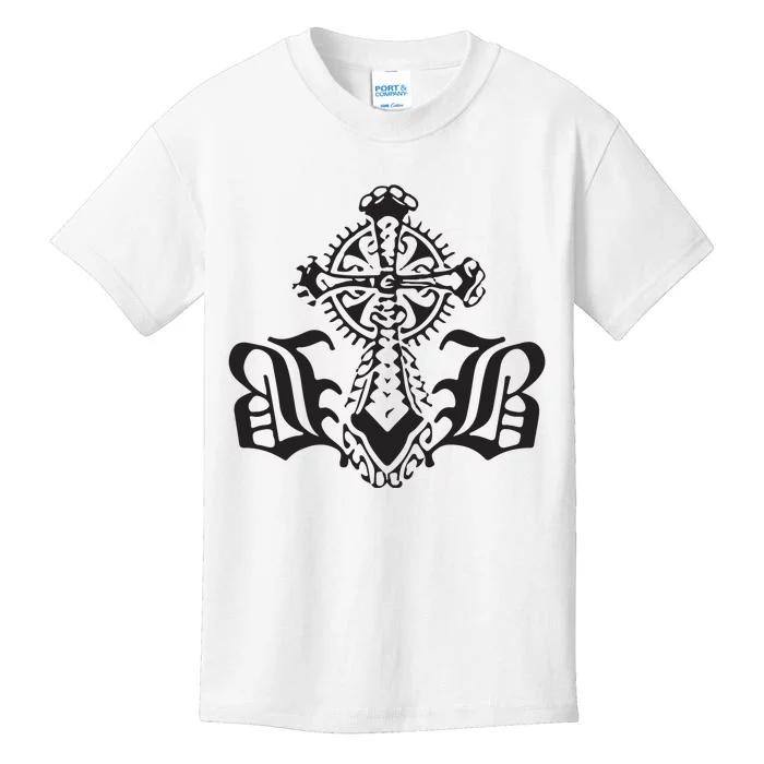 Bournedrip Bb Tribal Cross Kids T-Shirt