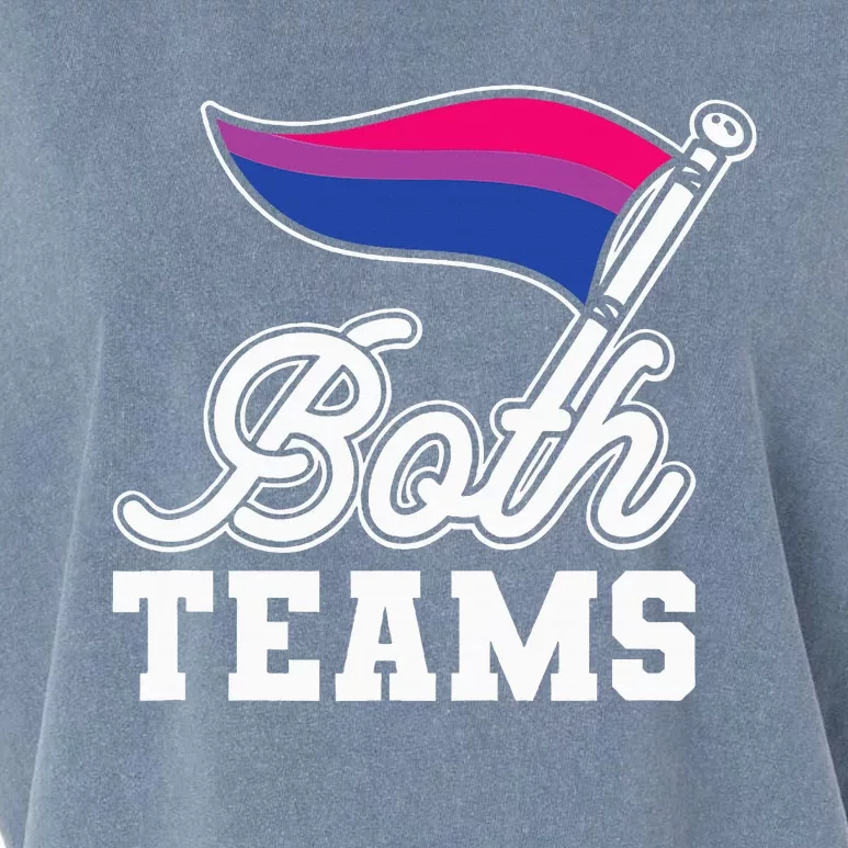 Bisexual Both Teams Quote Bi Flag Love & Pride Lgbtq Garment-Dyed Women's Muscle Tee