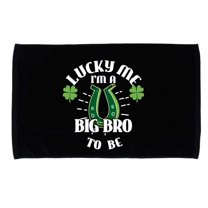 Big Bro To Be Lucky Big Bro Gift For New Big Bro Cute Gift Microfiber Hand Towel