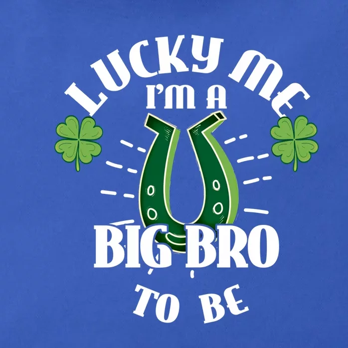 Big Bro To Be Lucky Big Bro Gift For New Big Bro Cute Gift Zip Tote Bag