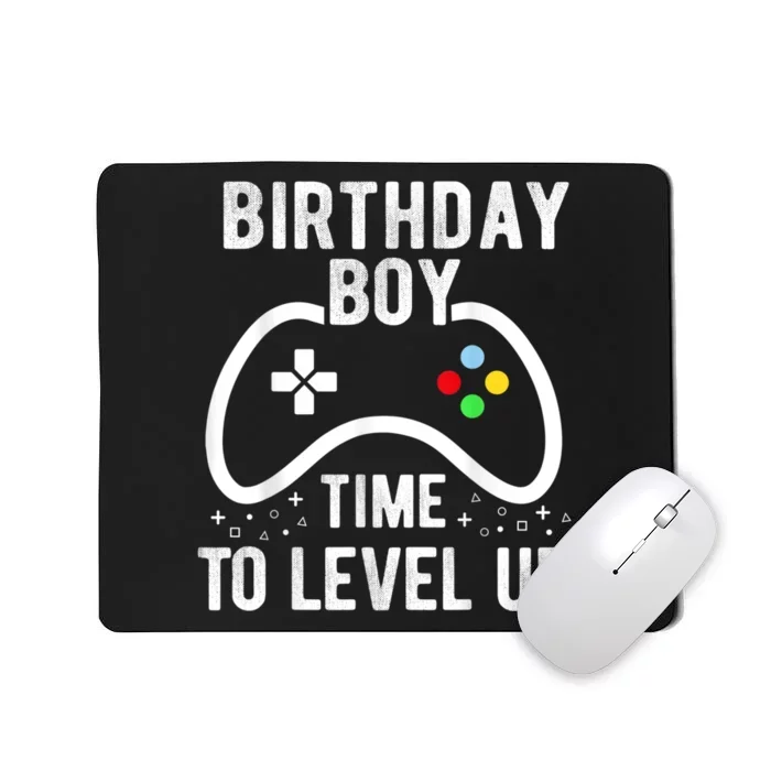 Birthday Boy Time To Level Up Video Game Birthday Gift Mousepad