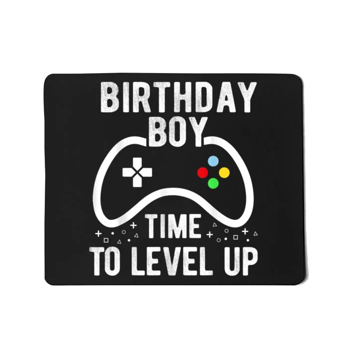 Birthday Boy Time To Level Up Video Game Birthday Gift Mousepad