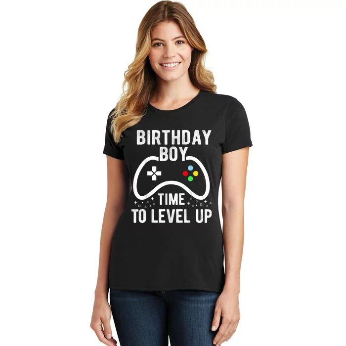 Birthday Boy Time To Level Up Video Game Birthday Gift Women's T-Shirt