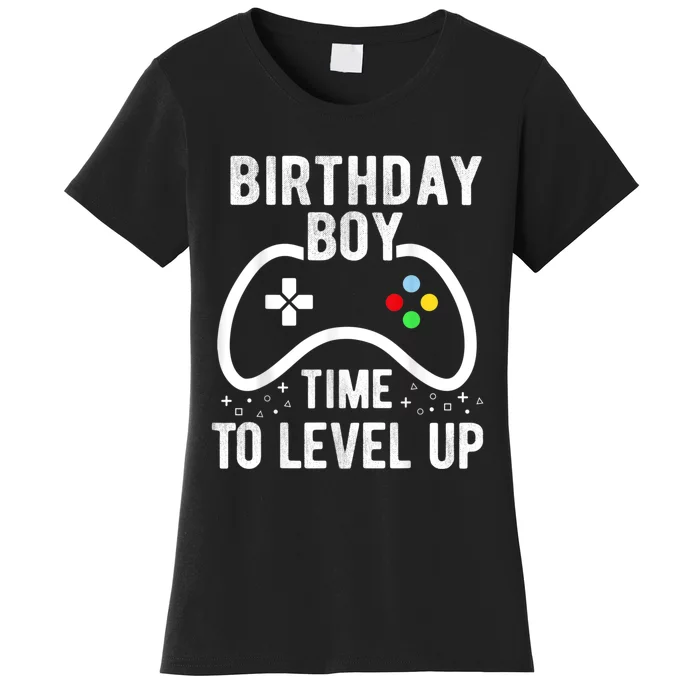 Birthday Boy Time To Level Up Video Game Birthday Gift Women's T-Shirt