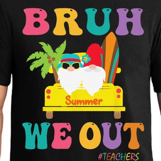 Bye Bruh Teachers Happy Last Day Of School Summer Funny Pajama Set