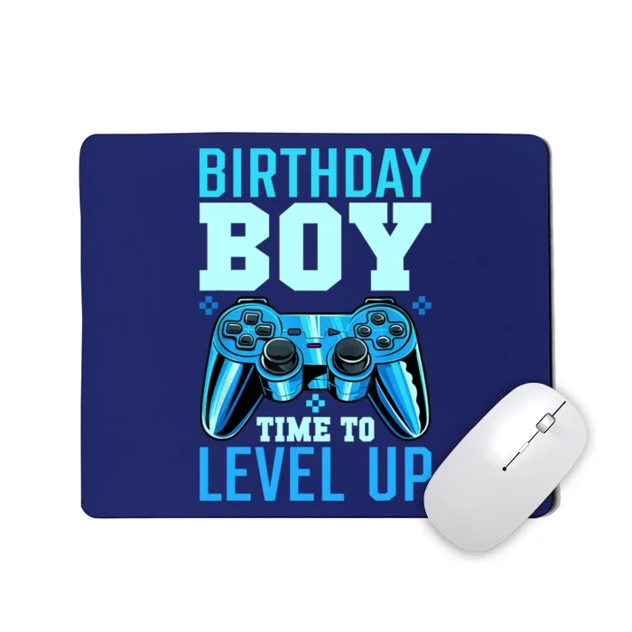 Birthday Boy Time To Level Up Matching Video Gamer Birthday Mousepad