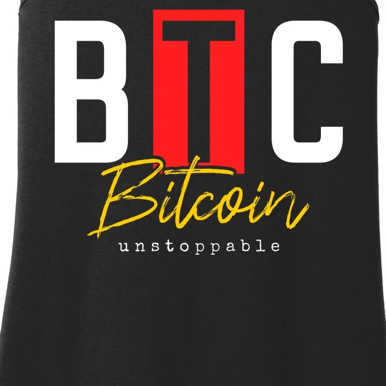 Btc Bitcoin Unstoppable Ladies Essential Tank