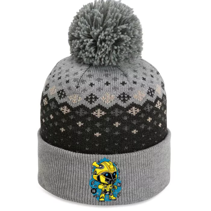 Bumblebee The Baniff Cuffed Pom Beanie