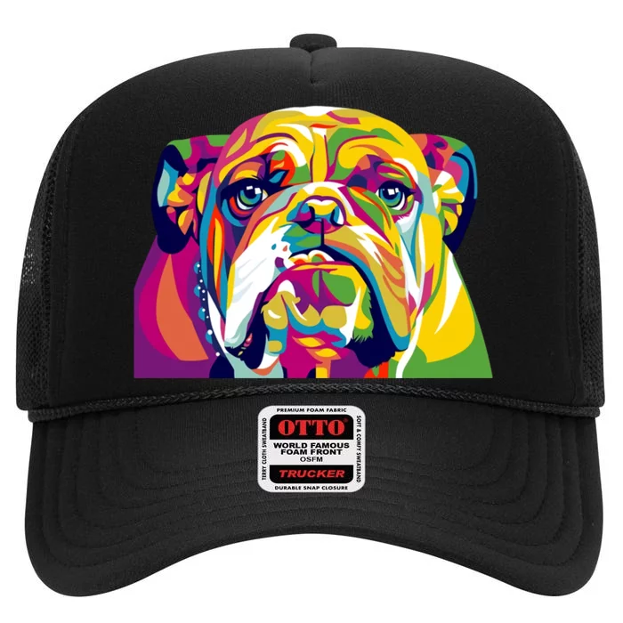 Bulldog High Crown Mesh Trucker Hat