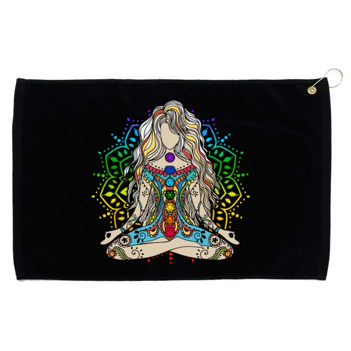 Buddha Grommeted Golf Towel