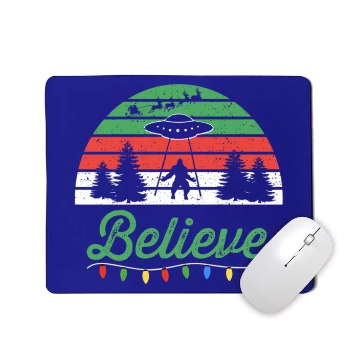 Bigfoot Believe Ufo Aliens Santa Claus Reindeer Christmas Great Gift Mousepad