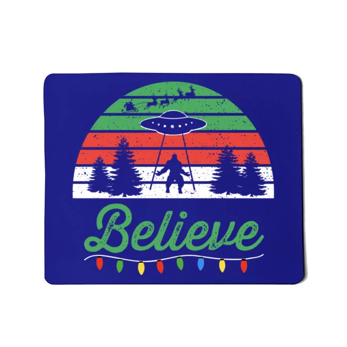 Bigfoot Believe Ufo Aliens Santa Claus Reindeer Christmas Great Gift Mousepad