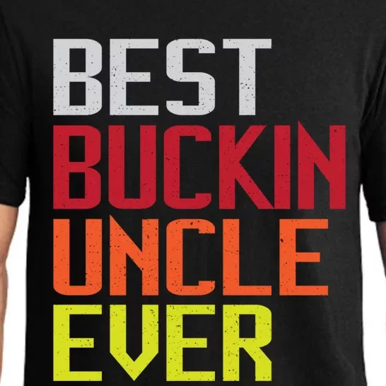 Best Buckin Uncle Ever Fathers Day Deer Hunting Gift Pajama Set