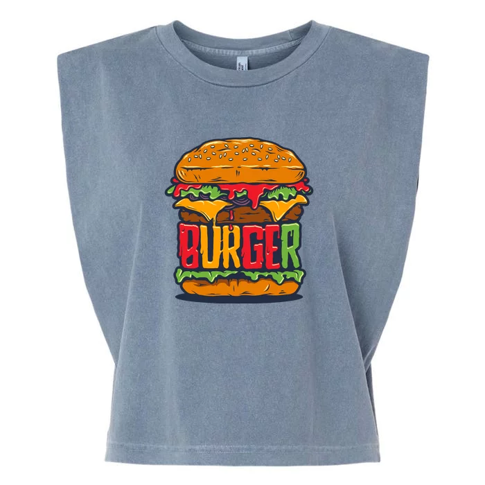 Burger Garment-Dyed Women's Muscle Tee