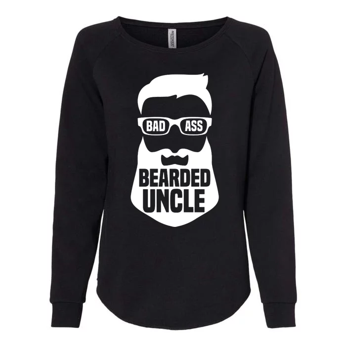 Badass Bearded Uncle Womens California Wash Sweatshirt