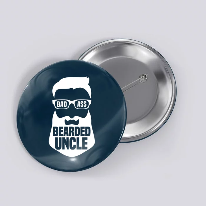 Badass Bearded Uncle Button