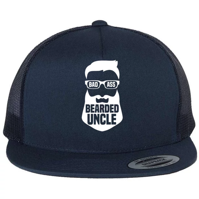 Badass Bearded Uncle Flat Bill Trucker Hat