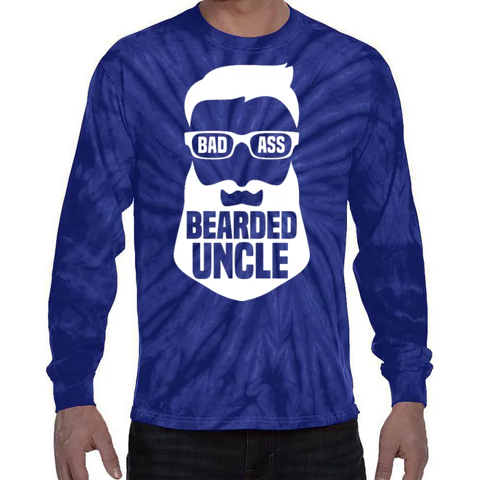 Badass Bearded Uncle Tie-Dye Long Sleeve Shirt