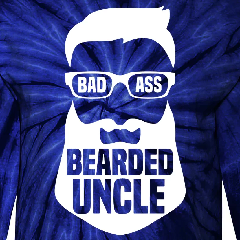 Badass Bearded Uncle Tie-Dye Long Sleeve Shirt