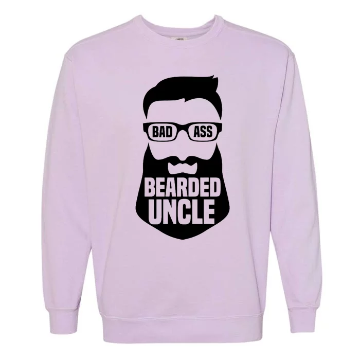 Badass Bearded Uncle Garment-Dyed Sweatshirt