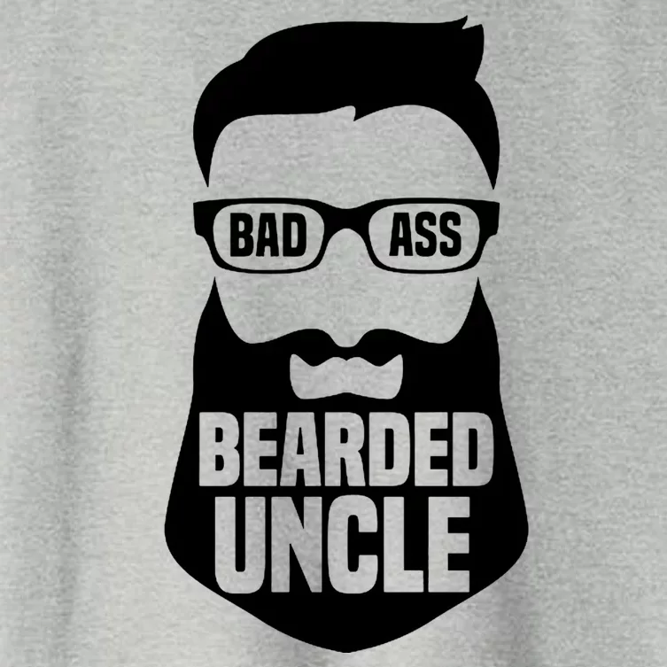 Badass Bearded Uncle Women's Crop Top Tee