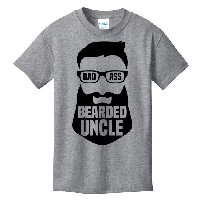 Badass Bearded Uncle Kids T-Shirt