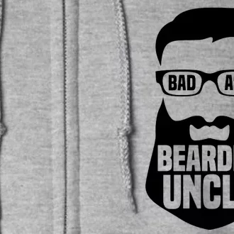 Badass Bearded Uncle Full Zip Hoodie