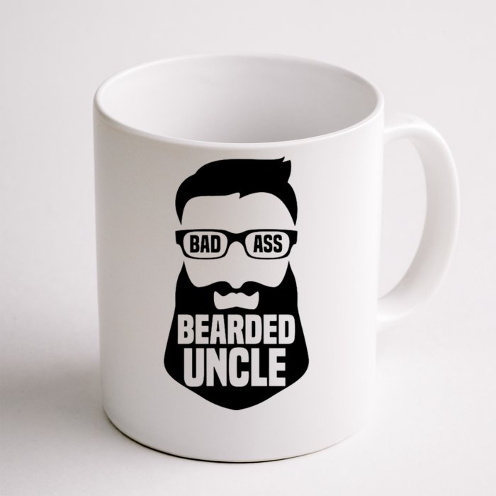 Badass Bearded Uncle Front & Back Coffee Mug