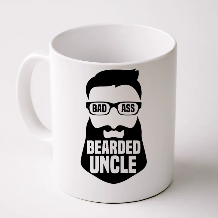 Badass Bearded Uncle Front & Back Coffee Mug